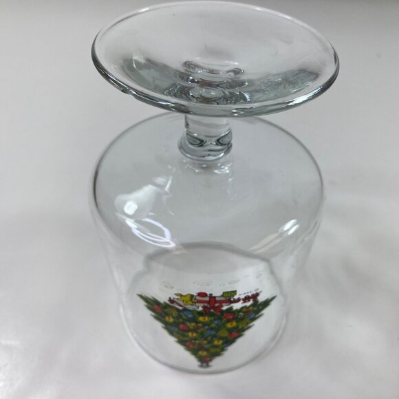 Vintage Christmas Tree Glass Jar With Lid By Sabin - Angel Topper Teddy Bear Tra - Picture 6 of 9